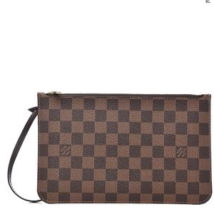 Louis Vuitton Wristlet Pouch in Damier Ebene